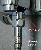 Grifería y funcionamento ducha con economizador ref. AE7D